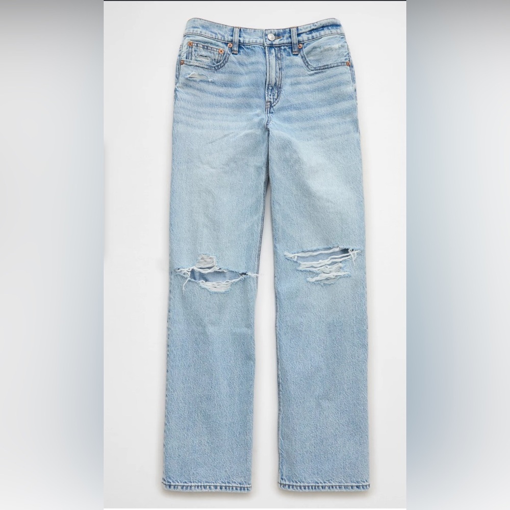 Distressed Light Blue Jeans - Trigid